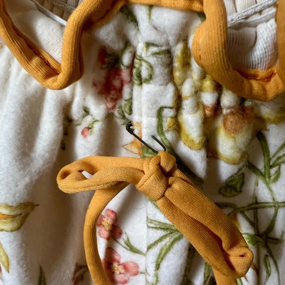 Vintage 1980’s Miss Diva Floral Fleece Jumpsuit, size large - Picture 6 of 8